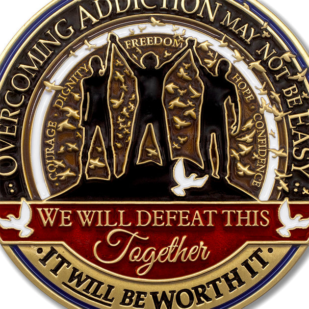 Addiction Recovery coin · Overcoming Addiction