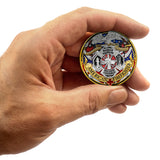 American Firefighter FIRST IN LAST OUT Challenge Coin