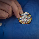 American Firefighter FIRST IN LAST OUT Challenge Coin