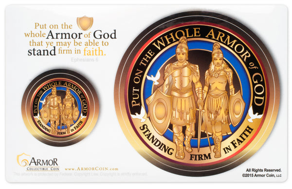 Armor of God Sticker Decal High Quality Indoor Outdoor with High Gloss Uv Laminate