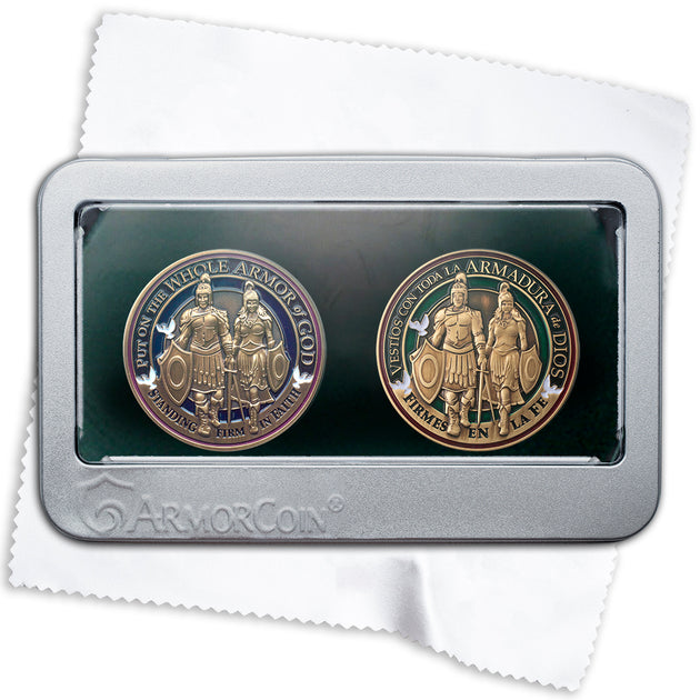 Armor of God and Spanish Armor of God Coin set