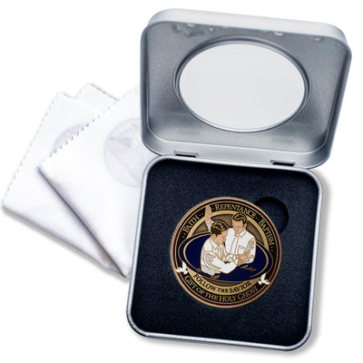 LDS Baptism Medallion Gift Box