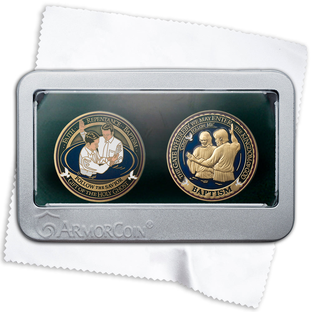thumbnail image 2 of Aror Coin Baptis Coeorative Edallion - Double Nepal 2 of 14
