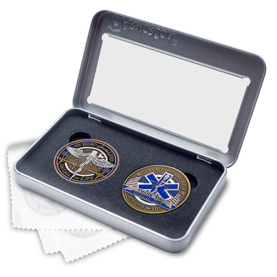 Star of Life and Caduceus Coin Gift Box Set