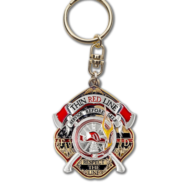 Thin Red Line Fire Fighter Key Chain · FireFighter Skull Key Chain
