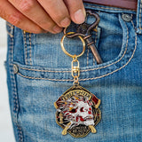 Thin Red Line Fire Fighter Key Chain · FireFighter Skull Key Chain
