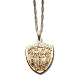 Armor God gold pendant