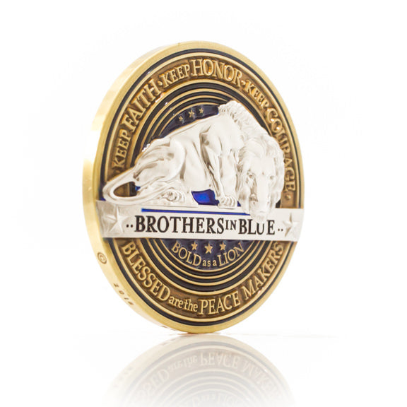 Law Enforcement Brotherhood Challenge Coin · Saint Michael Coin · Morale Coin