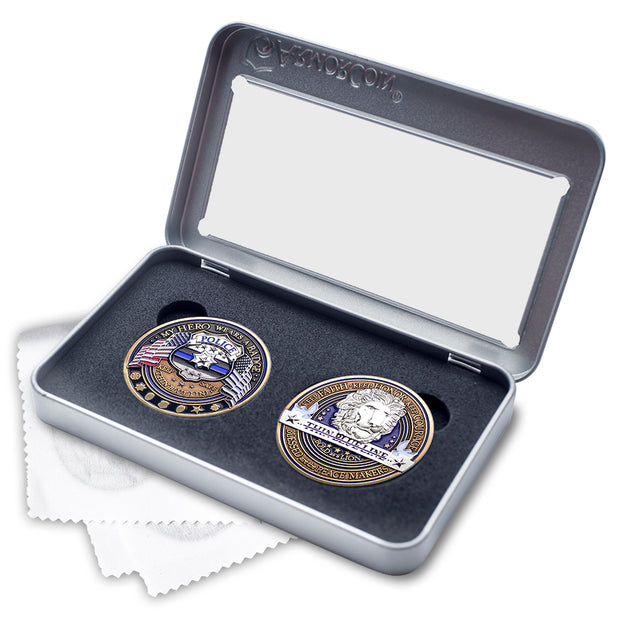 Police Appreciation Double Coin Gift Set