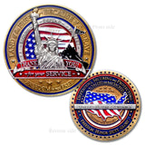 Military Statue of Liberty Challenge Coin