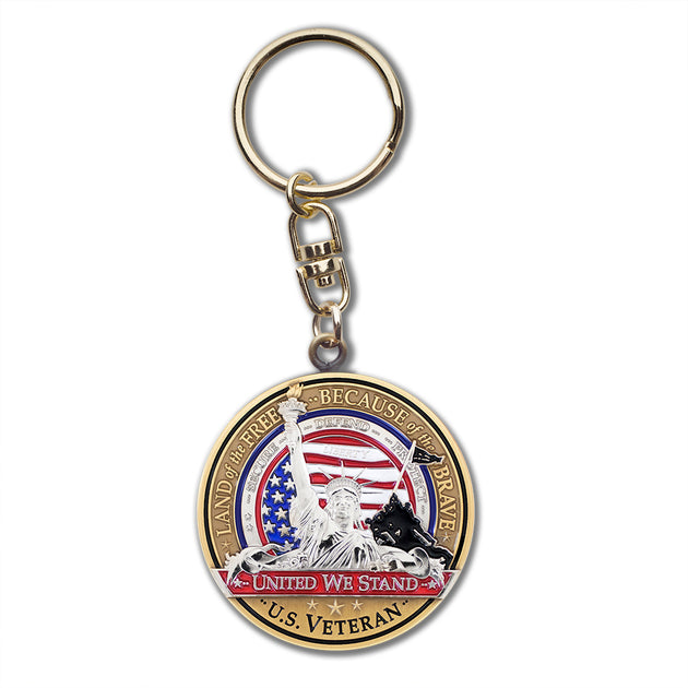 Veteran Flag Key Chain