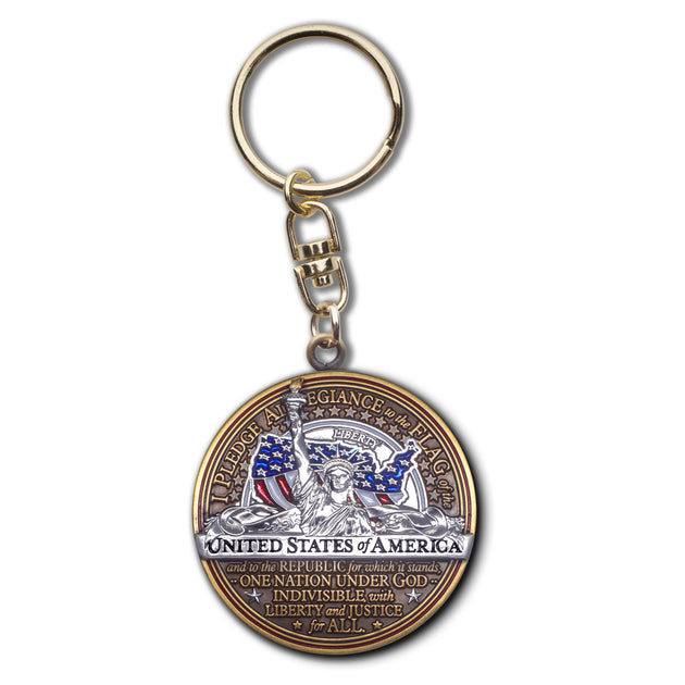 Pledge of Allegiance Key Chain