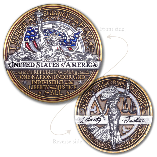 Pledge Allegiance / Liberty and Justice Coin Deluxe Set | Armor Coin