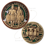 Spanish Armor of God Gift Medallion