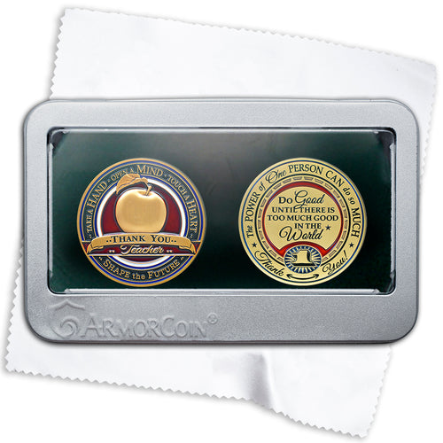 Teacher and Make a Difference double coin set