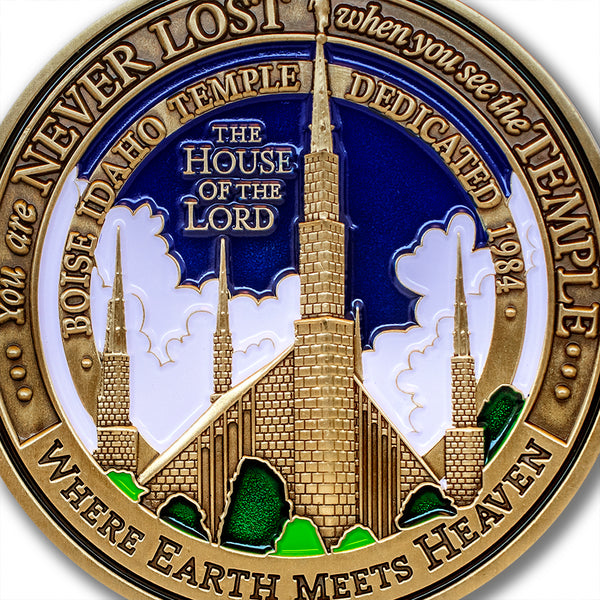 Boise Idaho LDS Temple Medallions Tin Box set | Armor Coin