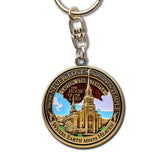 Temple Layton Utah LDS Medallion Gift Key Chain