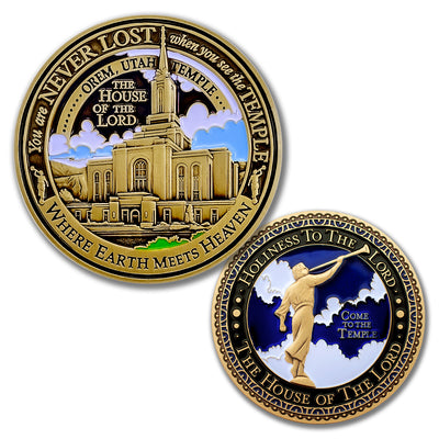 Temple Orem Utah LDS Medallion