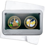 LDS Temple Cedar City Double Coin Gift Set