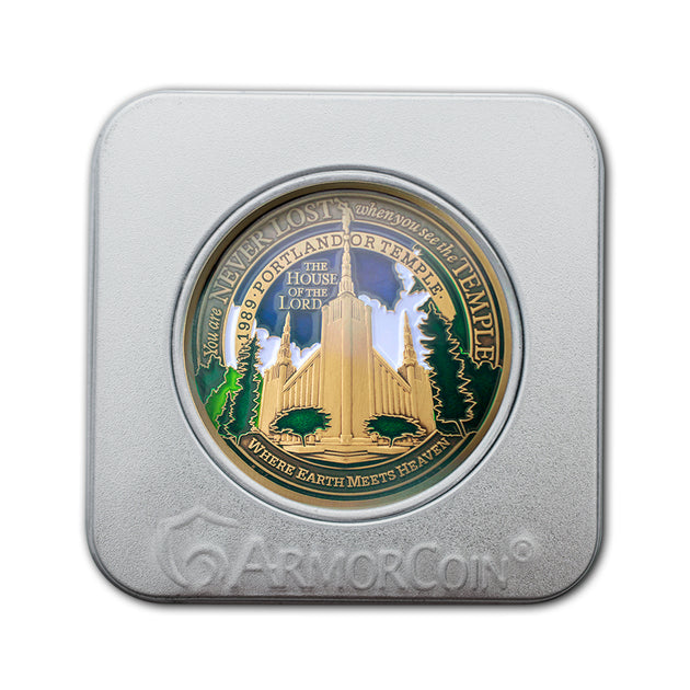 Portland Oregon Temple Medallion Gift box