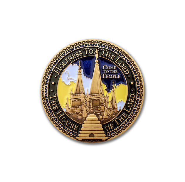 Salt Lake City Temple Silhouette medallion
