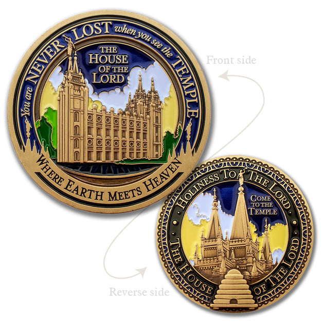 Salt Lake Temple Front and back Medallion