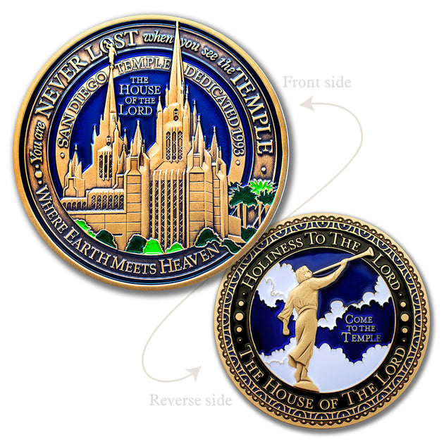 San Diego Temple Challenge Coin
