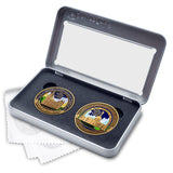 Salt Lake City and Tucson Arizona Temples double medallion gift set