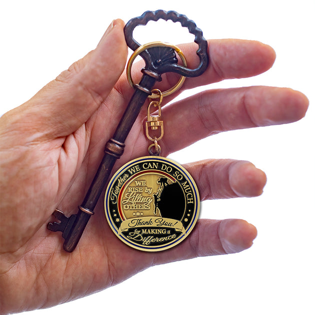 Thank You Gift key chain · Power of One · Make a Difference Gift