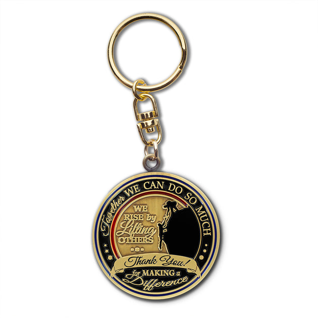 Thank You Gift key chain · Power of One · Make a Difference Gift